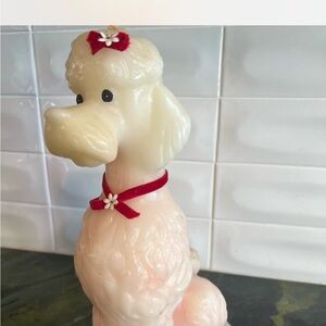 Vintage Poodle Candle Decor